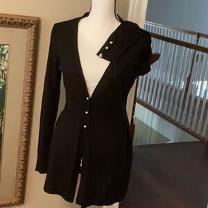 Sweater with gold button detail